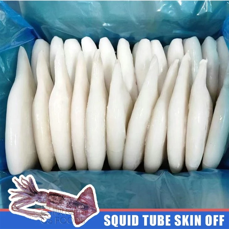 Land Frozen Squid Tube Skin Off suppliers