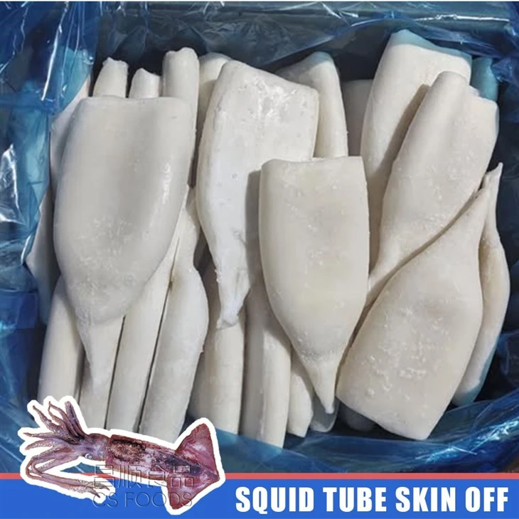 Land Frozen Squid Tube Skin Off factory
